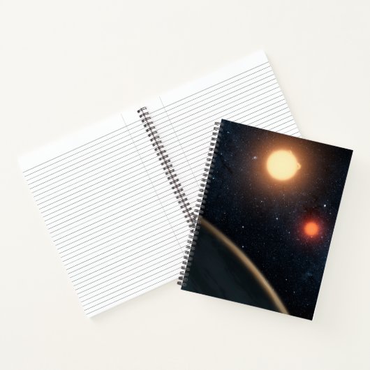 Artist's Concept Illustrating Kepler-16b. Notitieboek (Binnen)