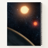 Artist's Concept Illustrating Kepler-16b. Notitieboek (Achterkant)