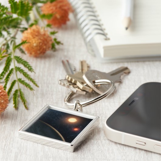 Artist's Concept Illustrating Kepler-16b. Sleutelhanger (Zijkant)