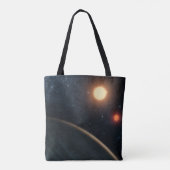 Artist's Concept Illustrating Kepler-16b. Tote Bag (Achterkant)