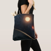 Artist's Concept Illustrating Kepler-16b. Tote Bag (Dichtbij)