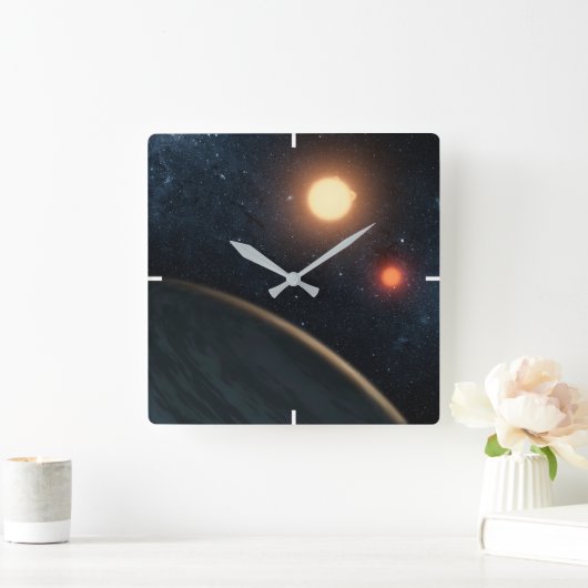 Artist's Concept Illustrating Kepler-16b. Vierkante Klok (Huis)