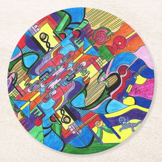 Artist's Dream ronde onderzetter (Voorkant)
