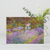 Artist's Garden in Giverny door After Claude Monet Feestdagenkaart (Staand voorkant)