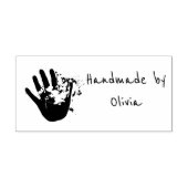 Artist's Hand met Verf Rubber Stamp Rubberstempel (Afrduk)