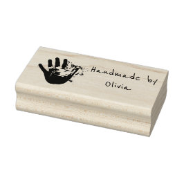 Artist's Hand met Verf Rubber Stamp Rubberstempel