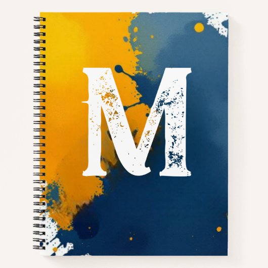 Artist's Paint Splatter Notebook Notitieboek (Voorkant)