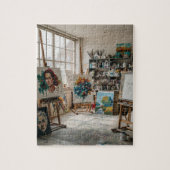 Artist's studio legpuzzel (Verticaal)