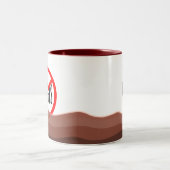 Artists Tea Not Brushes  Tweekleurige Koffiemok (Center)