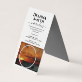 ARTISTS UNIQUE Tent Fold Folded Visitekaartje (Achterkant)