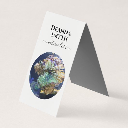 ARTISTS UNIQUE Tent Fold Folded Visitekaartje (Voorkant)