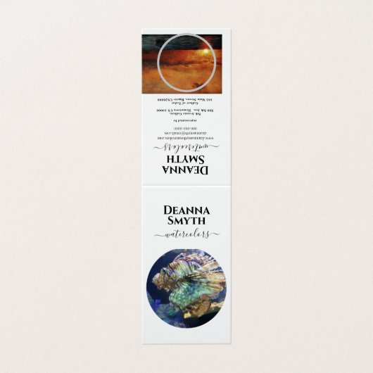 ARTISTS UNIQUE Tent Fold Folded Visitekaartje (Buitenkant ongevouwen)