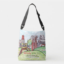 ARTitivity op de groene All-over Canvas tas van de