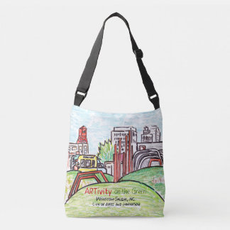 ARTitivity op de groene All-over Canvas tas van de