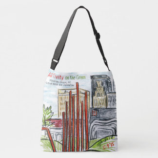 ARTitivity op de groene All-over Canvas tas van de