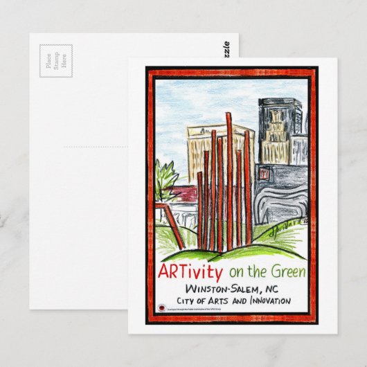 ARTitivity op the Green Briefkaart (Voorkant / Achterkant)