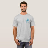 Artix logo brandmerk links op borstgrijs T-shirt (Voorkant volledig)