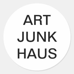 ARTJUNKHAUS Jeff Hankamer Artjunkhaus Slash-Art Ronde Sticker