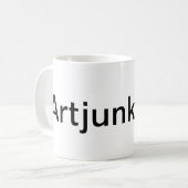 Artjunkhaus Splash-Art Jeff Hankamer Minimalist Koffiemok (Voorkant links)