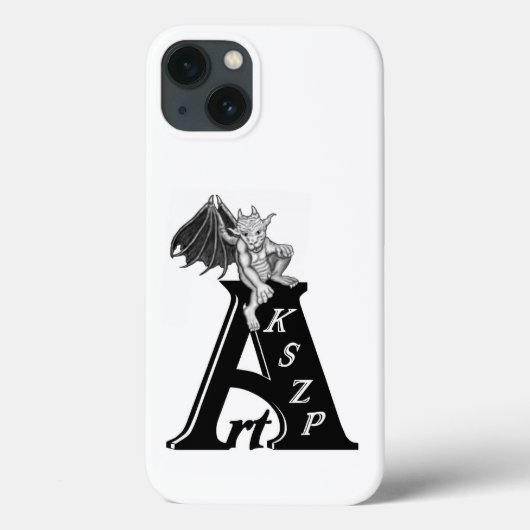ArtKSZP-Logo met Golem Black en White Design Case-Mate iPhone Case (Achterkant)