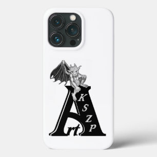 ArtKSZP-Logo met Golem Black en White Design iPhone 13 Pro Hoesje