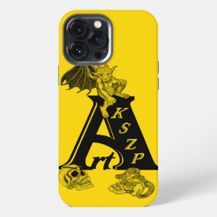 ArtKSZP Logo met Golem en Schedel iPhone 13 Pro Max Hoesje