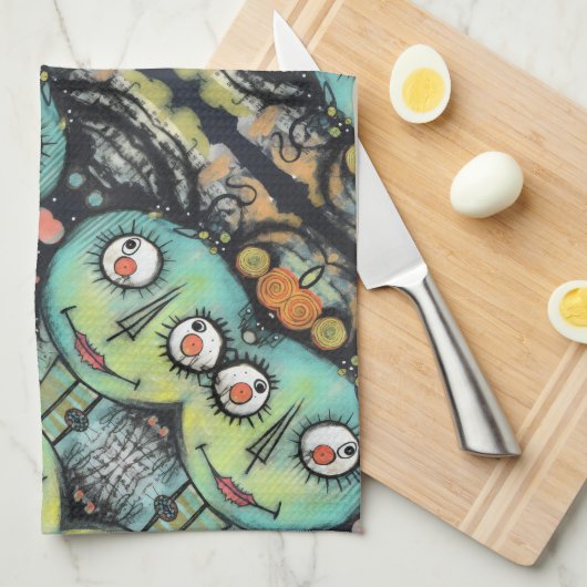 ArtLady 10 Charmant en verontrust Theedoek (Quarter Fold)