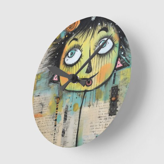 ArtLady 11 Charmant en verontrust Ronde Klok (Hoek)