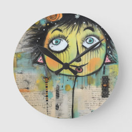 ArtLady 11 Charmant en verontrust Ronde Klok