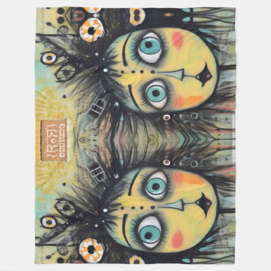 ArtLady 12 Charmant en verontrust Fleece Deken (Voorkant)