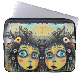 ArtLady 12 Charmant en verontrust Laptop Sleeve