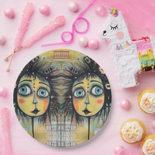 ArtLady 12 Charmant en verontrust Papieren Bordje (Feest)