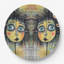 ArtLady 12 Charmant en verontrust Papieren Bordje