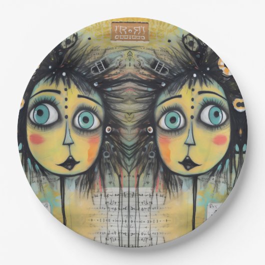 ArtLady 12 Charmant en verontrust Papieren Bordje (Voorkant)