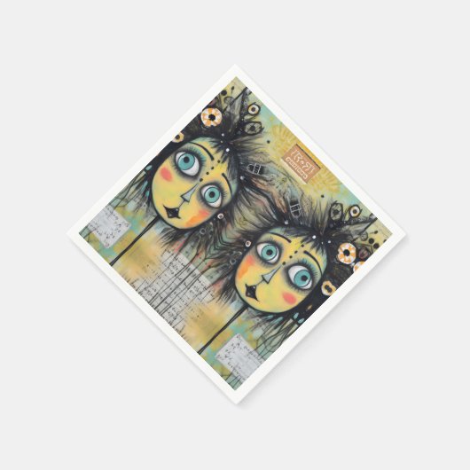 ArtLady 12 Charmant en verontrust Servet (Hoek)