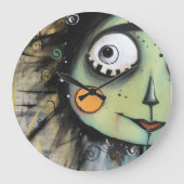 ArtLady 13 Charmant en bedroefd Grote Klok (Voorkant)