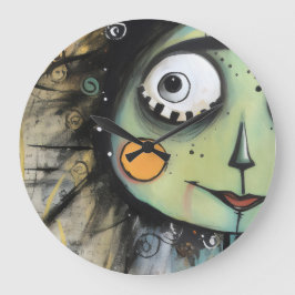 ArtLady 13 Charmant en bedroefd Grote Klok