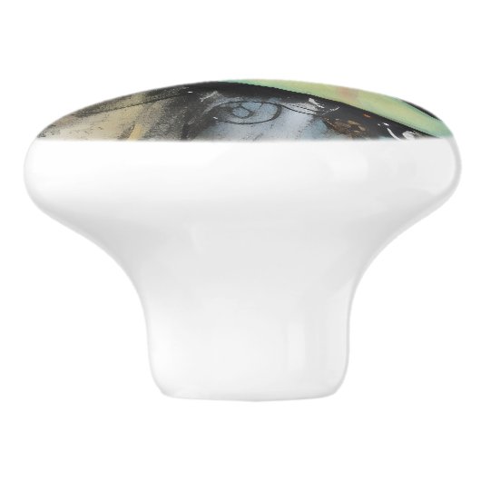 ArtLady 13 Charmant en bedroefd Keramische Knop (Zijkant)