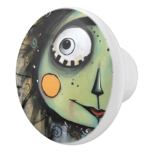 ArtLady 13 Charmant en bedroefd Keramische Knop (Rechts)