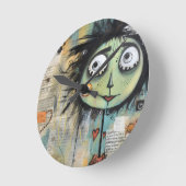 ArtLady 13 Charmant en bedroefd Ronde Klok (Hoek)