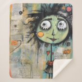 ArtLady 13 Charmant en bedroefd Sherpa Deken (Voorkant)