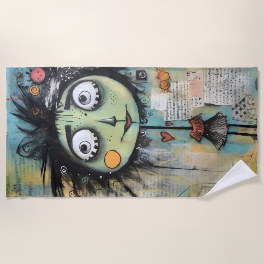 ArtLady 13 Charmant en bedroefd Strandlaken (Voorkant)