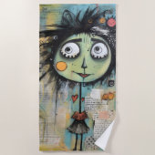 ArtLady 13 Charmant en bedroefd Strandlaken (Voorkant)