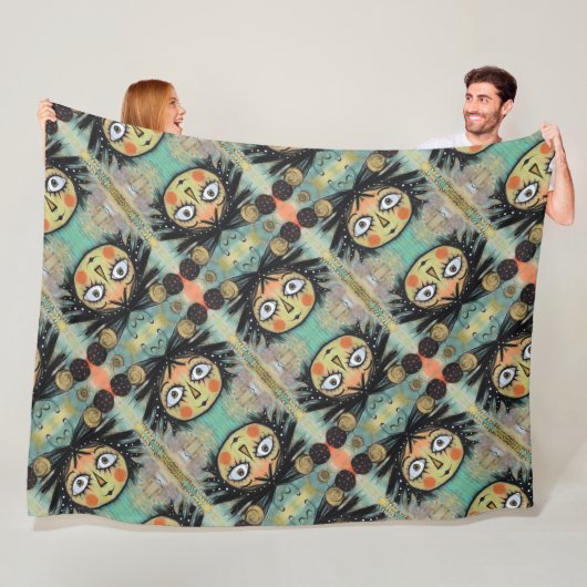 ArtLady 14 Charmant en verontrust Fleece Deken (In situ)