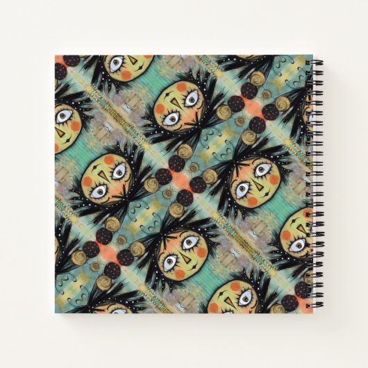 ArtLady 14 Charmant en verontrust Notitieboek (Achterkant)