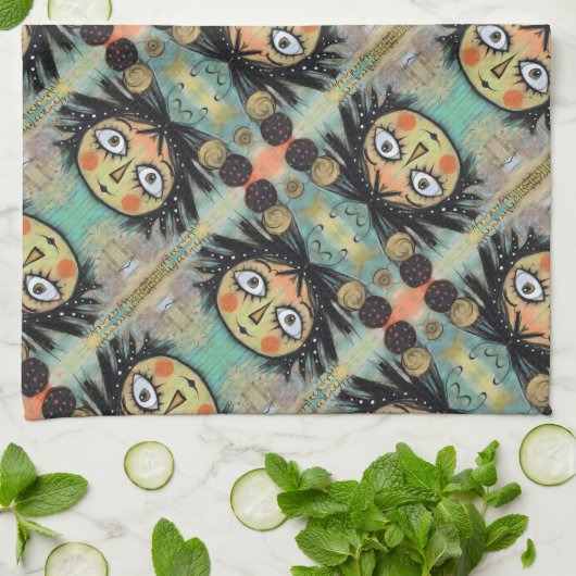 ArtLady 14 Charmant en verontrust Theedoek (Gevouwen)