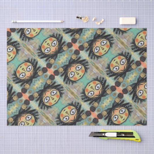 ArtLady 14 Charmant en verontrust Tissuepapier (Craft)