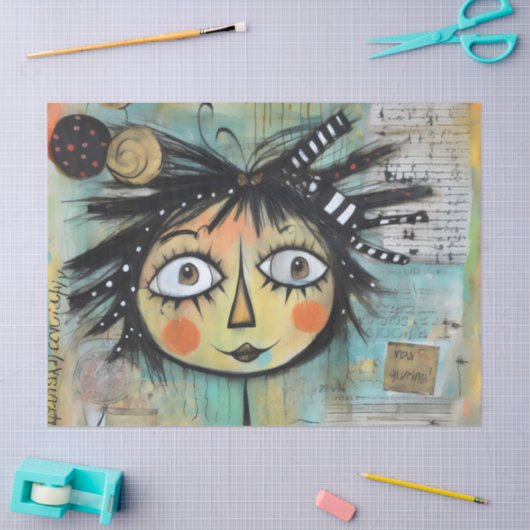 ArtLady 14 Charmant en verontrust Tissuepapier (Craft)