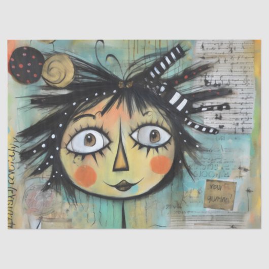 ArtLady 14 Charmant en verontrust Tissuepapier (Voorkant)