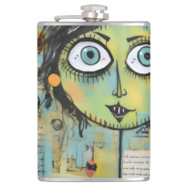 ArtLady 15 Charmant en bedroefd Heupfles